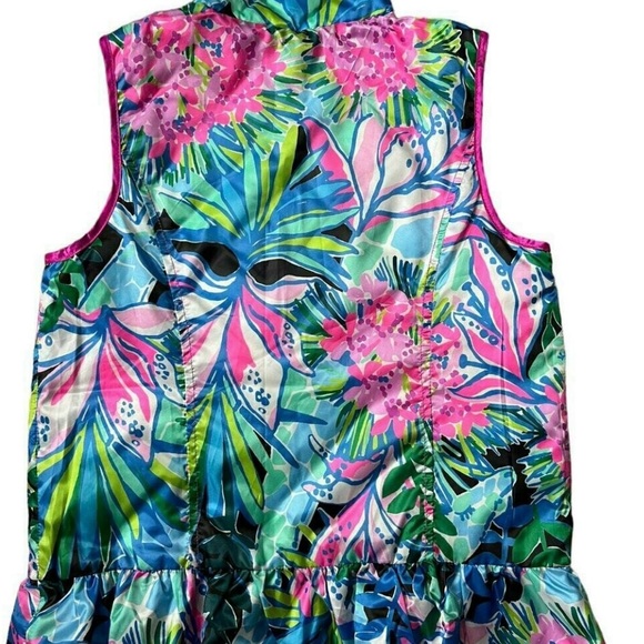 New! Lily Pulitzer Girls Melanie Reversible Vest Sz L - Picture 3 of 3